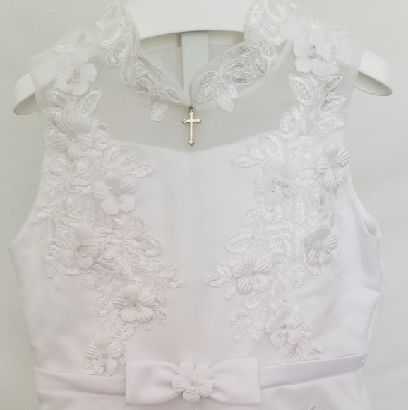 Tea-Length First Communion Dress - Picture 2 of 5